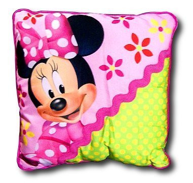 Disney Junior Minnie Mouse Bow Tique Decorative Pillow Kids Whs