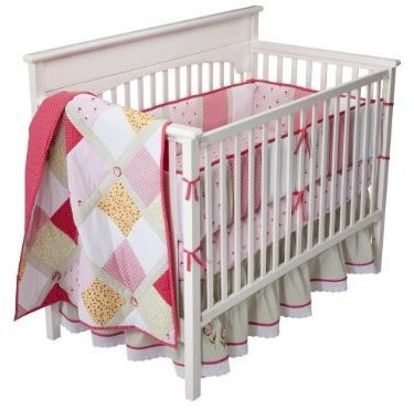 Bananfish Vintage Rose 4pc Crib Bedding Set