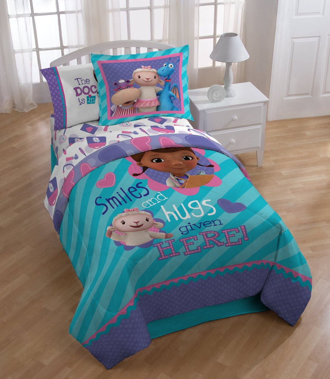 Disney S Doc Mcstuffin Twin Comforter And Sham Set Kids Whs