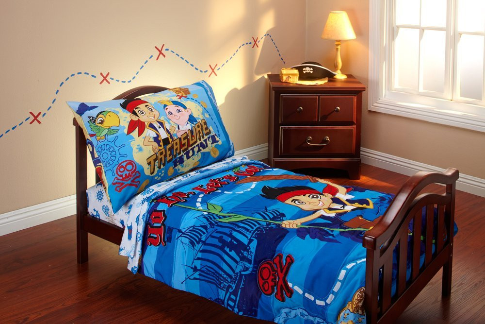 Disney Jake And The Neverland Pirates 4 Piece Toddler Bed Set