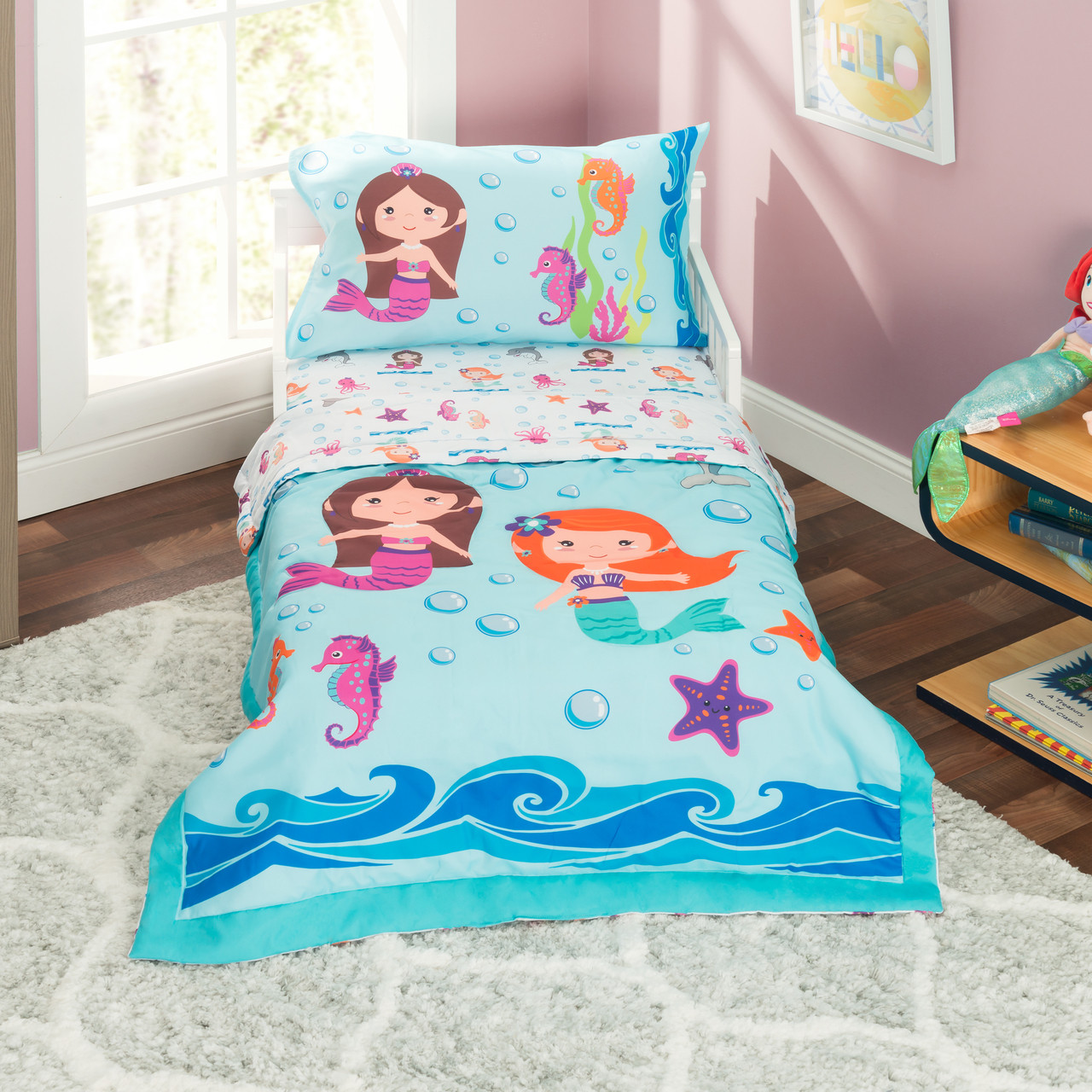 Pink Toddler Trolls Hug Time 4 Piece Toddler Bedding Set Baby Bedding Sets