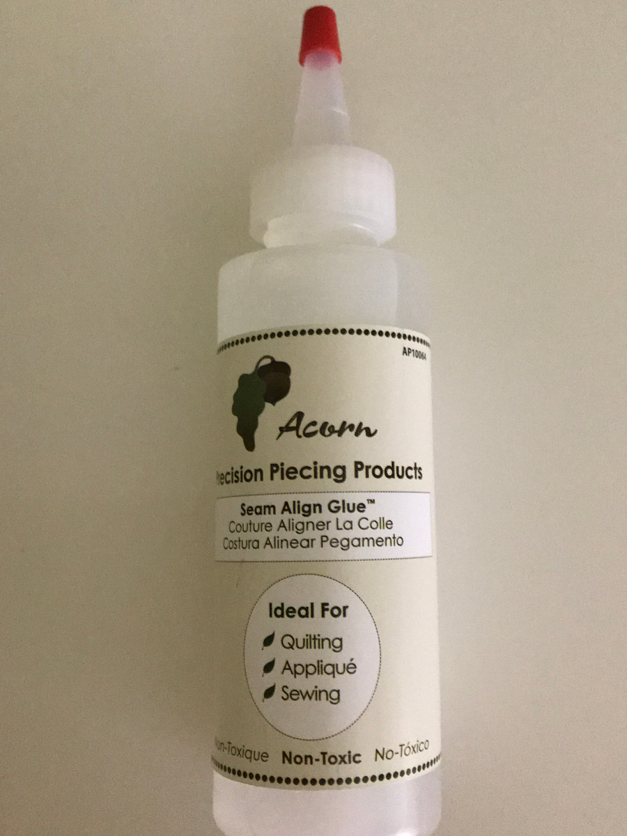 Acorn, glue, piecing, product, seam, align