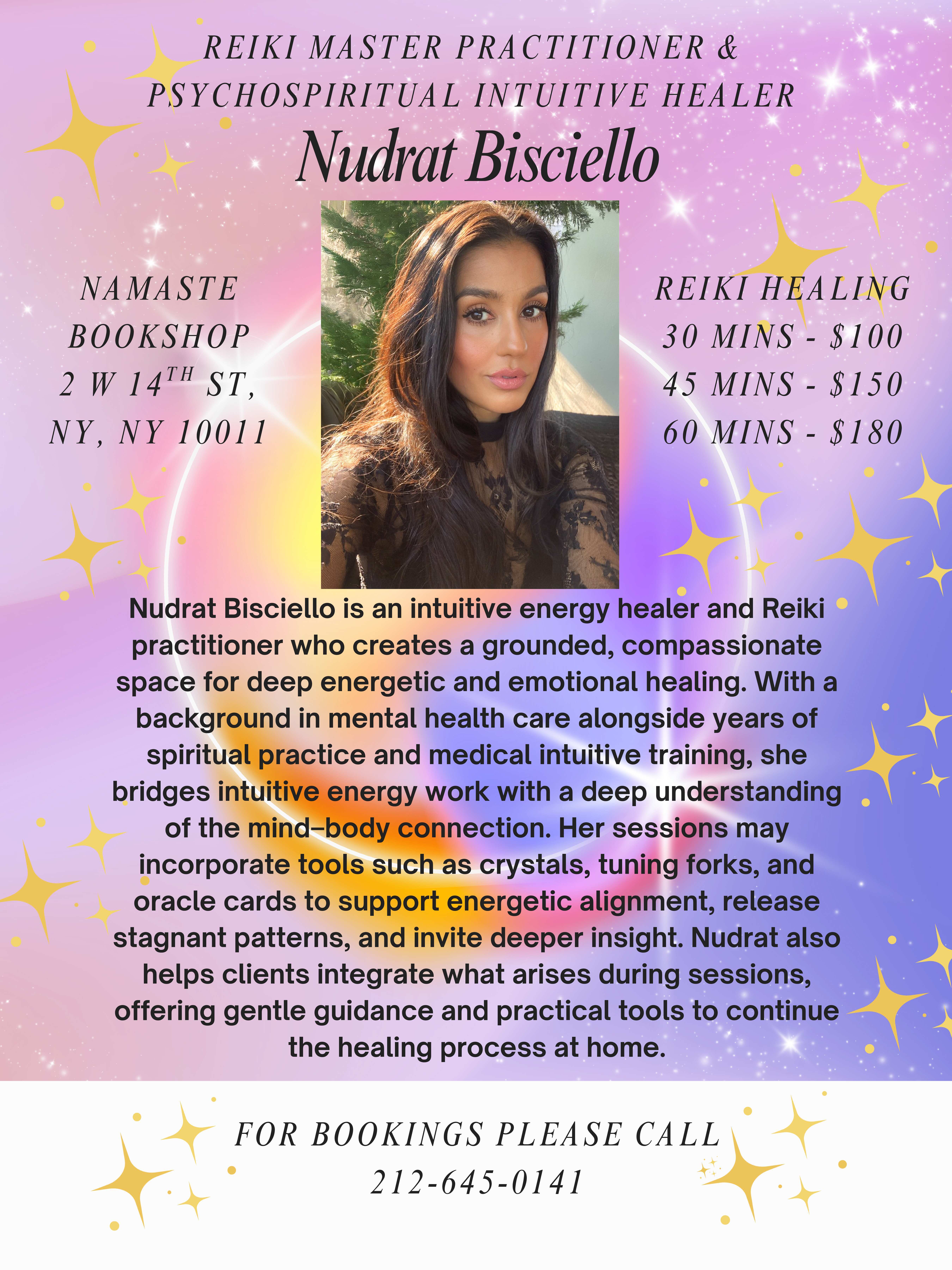 Nudrat Bisciello - Reiki Master Practitioner