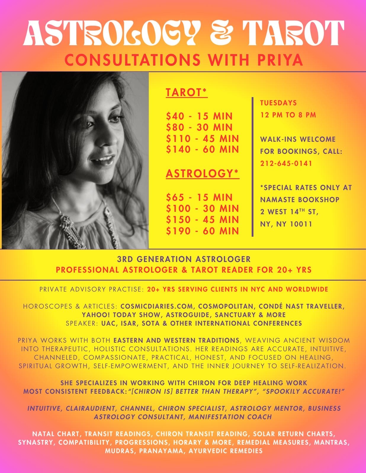 Priya - Astrology and Tarot Reader
