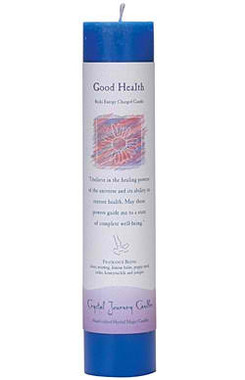 Good Health - Crystal Journey Herbal Magic Pillar Candle