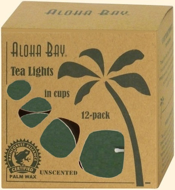 Green Eco Palm Wax Tea Lights