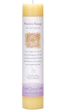 Positive Energy - Crystal Journey Herbal Magic Pillar Candle