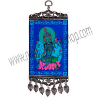 "Our lovely mini-carpet wall charm has been designed with the serene image of the Green Tara, mother of mercy and compassion. Both ends of the carpet have been finished with an intricate antiqued metal frame. The bottom frame also features matching antique metal teardrop tassels. This is a Kheops exclusive design.
SYMBOL
Green Tara
- See more at: http://www.kheopsinternational.com/p/Wall-Hanging-Carpet-Green-Tara/63376.html#sthash.3O1309nK.dpuf