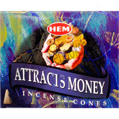 HEM Incense Cones - Good Fortune & Money Attracting Set Of 30, Gold Rain Scent
