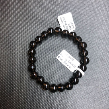 1 Smoky Quartz Stretch Bead Bracelet 8mm 

NOTE: Stock image you will receive a similar bracelet.