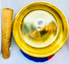 Plain Flat Brass Singing Bowl -Large