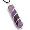 Amethyst Pendant, Black Cord is not included.