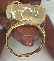 Citrine Ring - Adjustable (Gold)