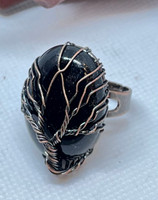 Black Onyx Ring - Copper