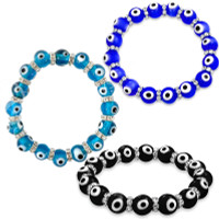 Blue Glass Evil Eye Bracelet