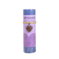 Optimism - Purple Aventurine Heart Pendant Candles 6"