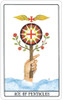 The Golden Dawn Tarot by Dr. Israel Regardie Ace of Pentacles