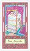 Whimsical Tarot Deck by Dorothy Morrison Four of Swords
