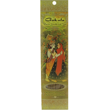 Gokula - Myrrh, Vanilla, and Tulsi incense