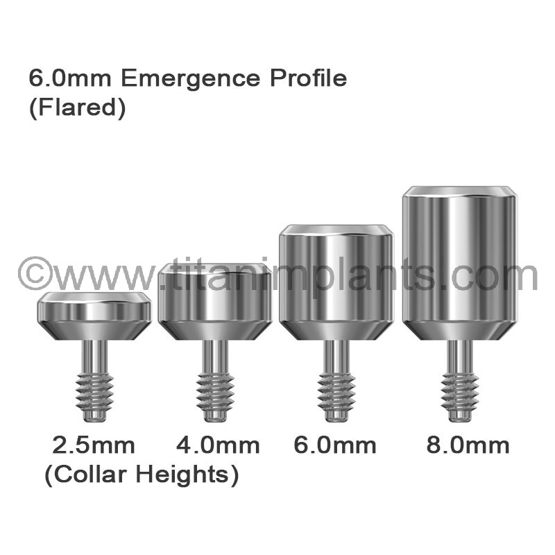 ZimVie / Biomet 3i Compatible 4.1mm Healing Abutment — Titan Implants