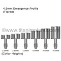 4.0mm External Hex Healing Abutment — complete set view — Titan Implants