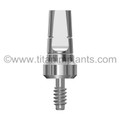 Osteo Implant Corporation (OIC) External Hex Standard Diameter (Universal) Compatible 4.0mm Compatible Post Abutment One Piece (COC) (T-4PA-OIC)