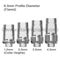 ZimVie / Zimmer Dental-compatible 5.7mm Internal Hex Straight Locking Abutment — complete set view — Titan Implants