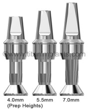 ZimVie / Zimmer Dental-compatible 4.8mm Swiss Plus Implant Analog — complete set view — Titan Implants