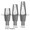 ZimVie / Zimmer Dental-compatible 4.8mm Swiss Plus Solid Abutment — complete set view — Titan Implants