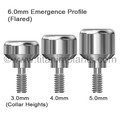Centerpulse-compatible 4.5mm Healing Abutment — complete set view — Titan Implants
