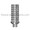ZimVie / Zimmer Dental-compatible 3.5mm Screw-Vent Temporary Abutment — detail view — Titan Implants