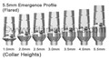 Centerpulse Dental-compatible 3.5mm Screw-Vent Straight Locking Abutment — complete set view — Titan Implants