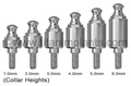ZimVie / Zimmer Dental-compatible 4.5mm Screw-Vent Ball Head Abutment — complete set view — Titan Implants