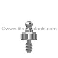 ZimVie / Biomet 3i-compatible 4.1mm External Hex Ball Head Abutment by Titan Implants