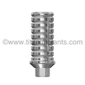 The Spectra System (Screw-Vent®, Micro-Vent™, Bio-Vent®, Core-Vent® Small Diameter 3.5mm Manufactured after 1991) Compatible 3.5mm Platform Temporary Abutments (Hex/Non-Hex)with Ti Screw (P-35TA-SP)