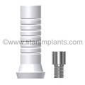 The Spectra System (Screw-Vent®, Micro-Vent™, Bio-Vent®, Core-Vent® Manufactured after 1991)  Spectra Cone Compatible Abutment Plastic Sleeve (Hexed & Non-Hexed) with Ti. screw (P-SCA4.5PS-SP)