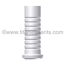 The Spectra System-compatible Conical Abutment Plastic Sleeve by Titan Implants