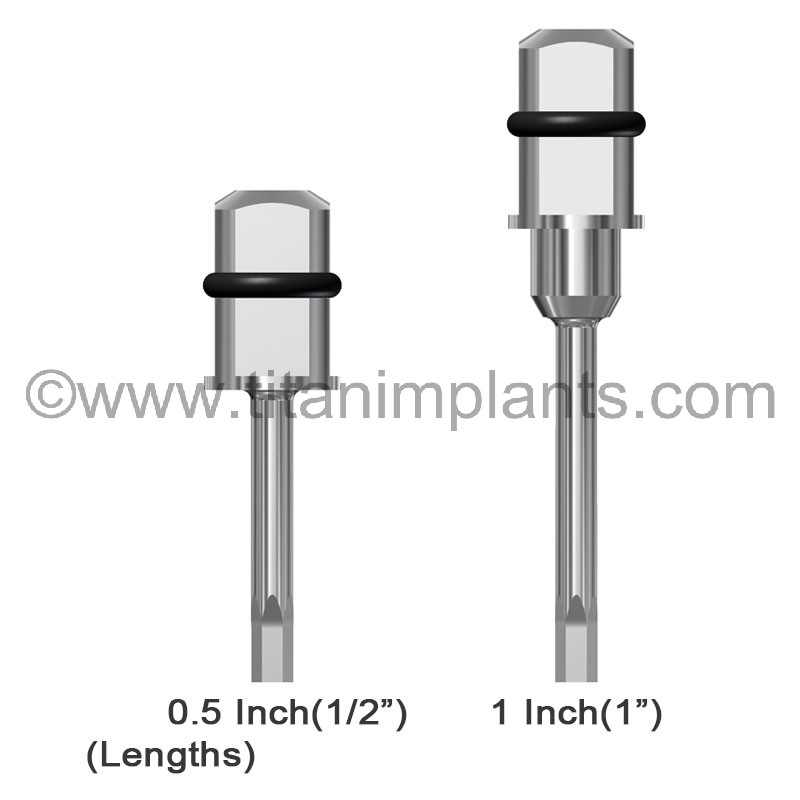 IMZ Compatible 4.0mm IMZ Internal Post Abutment — Titan Implants