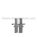 Nobel Biocare Internal Tri-Channel Connection Compatible 6.0mm Platform Titanium Base Abutment Engaging (Height 3.0mm) with Titanium Screw (SRS-6TB3H-NB)