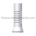 ZimVie / Biomet 3i-compatible 5.0mm External Hex Conical Abutment Plastic Sleeve by Titan Implants