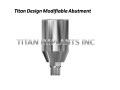 ZimVie 3i Certain Compatible Internal Hex 6.0mm Seating Surface Modifiable Abutments With Ti. Screw (T-6IMA-01)