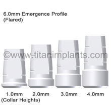 ZimVie / Biomet 3i-compatible 5.0mm External Hex Straight Locking Abutment — complete set view — Titan Implants
