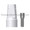 ZimVie 3i Compatible 6.0mm plastic abutment with titanium screw, straight locking, external hex, white and silver.