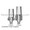 ZimVie / Biomet 3i-compatible 5.0mm Internal Hex Straight Locking Abutment — complete set view — Titan Implants