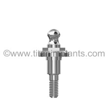 ZimVie / Biomet 3i-compatible 5.0mm Internal Hex Ball Head Abutment by Titan Implants