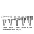 ZimVie / Biomet 3i-compatible 4.8mm Healing Abutment — complete set view — Titan Implants
