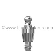 ZimVie / Biomet 3i-compatible Ball Head Abutment by Titan Implants