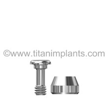 Straumann-compatible 3.3mm Tissue Level / Narrow Neck Healing Abutment by Titan Implants
