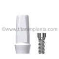 ITI Straumann Compatible 3.3mm Narrow Neck External Octagon Plastic Sleeve with Ti screw (ITI-35PSL)