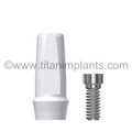 Straumann-compatible 3.3mm Tissue Level / Narrow Neck Plastic Sleeve by Titan Implants